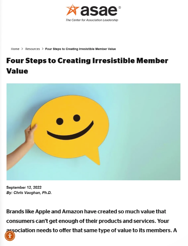 Four Steps To Creating Irresistible Member Value (Sidecar)