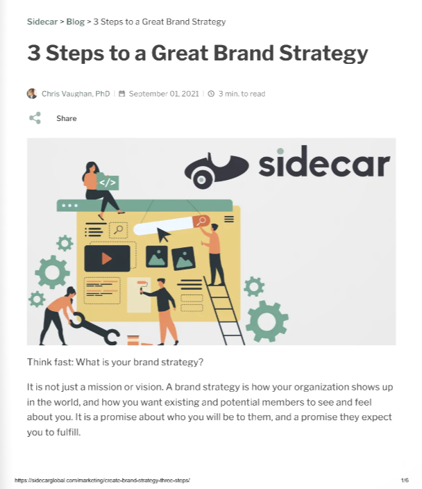 How To Create A Brand Strategy In 3 Simple Steps (Sidecar)