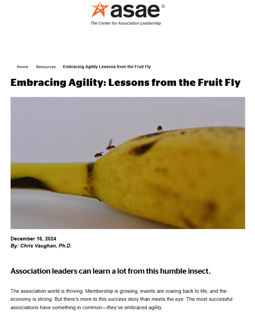 Embracing Agility Lessons From The Fruitfly